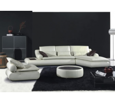 DIVANO SALOTTO PELLE MODERNO - SOFA AMERICANO SOGGIORNO