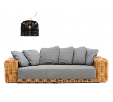 DIVANO SALOTTO RATTAN BAMBÃ™ LETTO DESIGN MODERNO