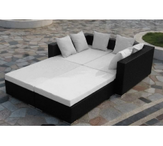 DIVANO SALOTTO RATTAN LETTO DESIGN MODERNO