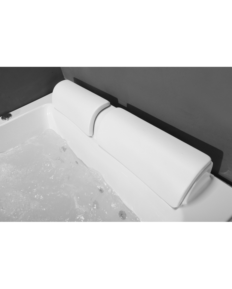 Cuscino Per Vasca Da Bagno Con 7 Ventose | Tecnologia Air Mesh 4D Per Massimo Comfort | Ganci Per Appendere