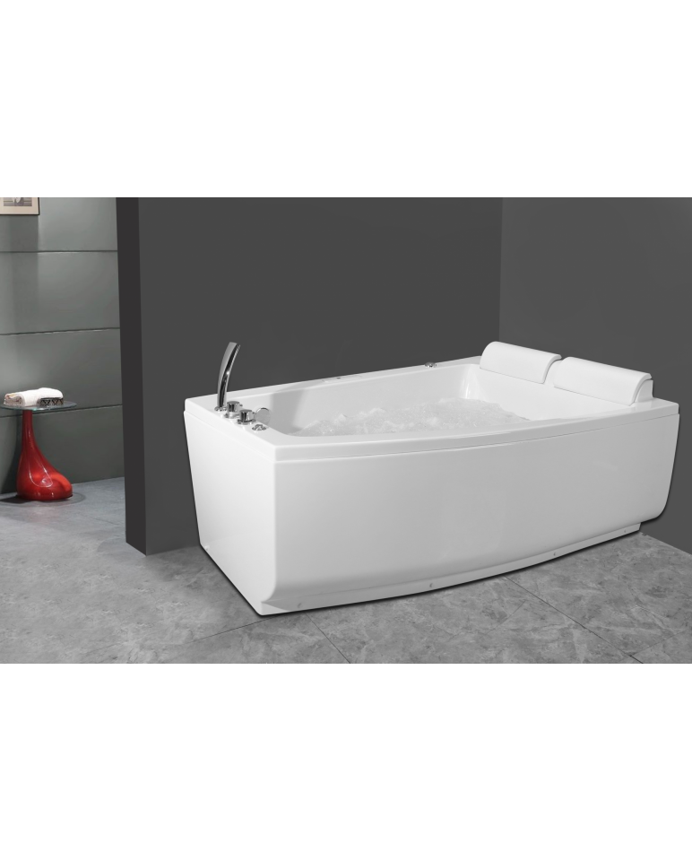 VASCHE VASCA IDROMASSAGGIO DOPPIA BAGNO 180X120 CROMOTERAPIA CON 27 GETTI  DOPPIO CUSCINO + DOPPIA POMPA + OZONO + RISCALDATORE + BLUETOOTH TOUCH -  VASCHE IDROMASSAGGIO - Arredocasafacile, Arredo casa online, divani, arredo bagno