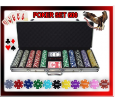 SET PROFESSIONALE 600 FICHES/CHIP PRO POKER 11,5 GR - SET COMPLETO