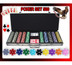 SET PROFESSIONALE 500 FICHES/CHIP PRO POKER 11,5 GR - SET COMPLETO