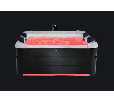 MINIPISCINA SPA OSLO AERO METAL PLUS KING VASCA IDROMASSAGGIO DA ESTERNO VASCA MSPA PER ESTERNO -180CM RISCALDATORE 6-8 POSTI - 148 GETTI - PC OLED - 4 STRISCE LED PERIMETRALI-03 - UVC - TELECOMANDO - SUPER ACCESSORIATA RIGIDA - KING SIZE