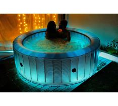 MINIPISCINA IDROMASSAGGIO SPA -204CM RISCALDATORE- 138 GETTI - LUCE LED - UVC - TELECOMANDO 6 PERSONE - ACCESSORIATA