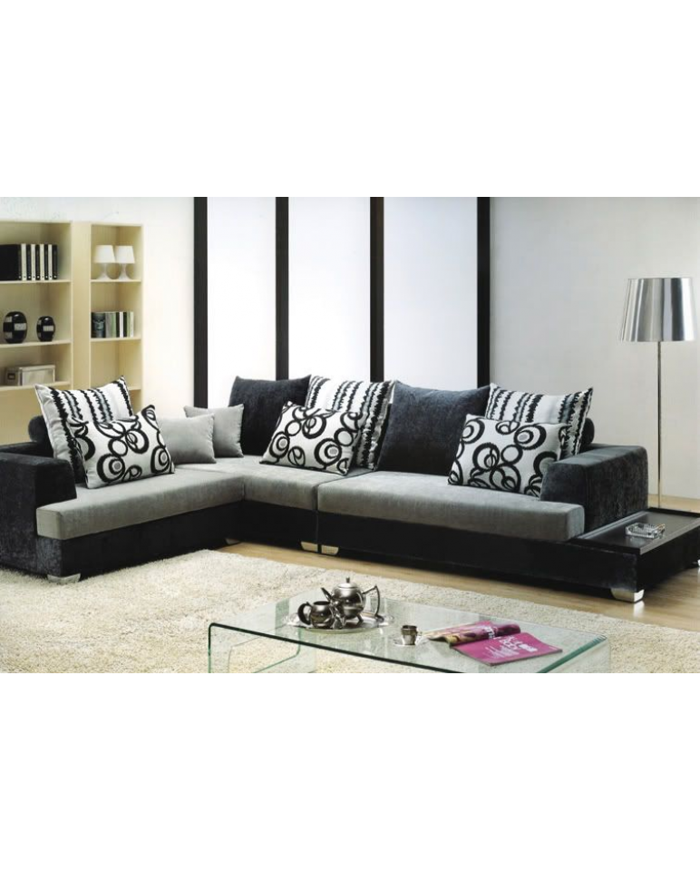 DIVANO SALOTTO MEGA SOFA IN TESSUTO ANGOLARE GRIGIO CON CUSCINI - DIVANI  SOGGIORNO, Divani Angolari - Arredocasafacile, Arredo casa online, divani, arredo bagno