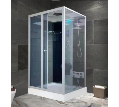 CABINA IDROMASSAGGIO 100X100 BLUETOOTH -OZONOTERAPIA - TOUCH - CROMOTERAPIA FULL TOUCH MASSAGGIO PLANTARE