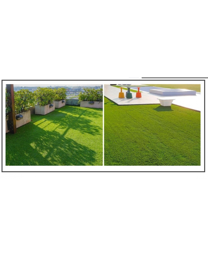 Prato Artificiale Gardiun Highland Pro II In Rotolo, 20 Mm, 500x200 Cm, Effetto Memoria, 4 Tonalità, 7 Anni Garanzia