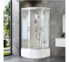 CABINA IDROMASSAGGIO 90X90 - PC TOUCH - RADIO - CROMOTERAPIA - SPECCHIO - PORTA SAPONE - LUCE RGB - FULL TOUCH