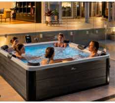 MINIPISCINA SPA OSLO 200 AERO METAL PLUS KING VASCA IDROMASSAGGIO DA ESTERNO VASCA MSPA PER ESTERNO -200CM RISCALDATORE 7-8 POSTI - 162 GETTI - PC OLED - 4 STRISCE LED PERIMETRALI-03 - UVC - TELECOMANDO - SUPER ACCESSORIATA RIGIDA - KING SIZE - WI-FI APP