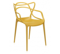 SEDIA GIALLO SENAPE INTRECCIATA IN POLIPROPILENE MODELLO NILAH - VARI COLORI DESIGN MODERNO SEDIA COLOR GIALLO SENAPE PER TAVOLI - SALA PRANZO - SOGGIORNO - CASA - UFFICIO - CASA - BAR - RINFORZATA