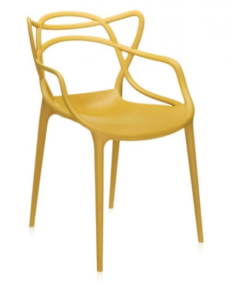 SEDIA GIALLO SENAPE INTRECCIATA IN POLIPROPILENE MODELLO NILAH - VARI  COLORI DESIGN MODERNO SEDIA COLOR GIALLO SENAPE PER TAVOLI - SALA PRANZO -  SOGGIORNO - CASA - UFFICIO - CASA - BAR 