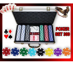 SET PROFESSIONALE 300 FICHES/CHIP PRO POKER 11,5 GR - SET COMPLETO