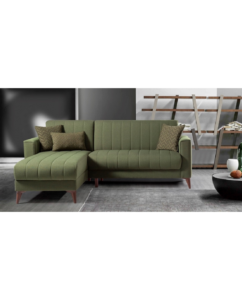 MEGA DIVANO ANGOLARE LETTO CONTENITORE REVERSIBILE VERDE PETROLIO OLIVA -  CUSCINI - ELEGANTE - DIVANI SOGGIORNO, Divani Angolari, MEGA DIVANI  ANGOLARI LETTO - CONTENITORE - Arredocasafacile, Arredo casa online, divani, arredo bagno